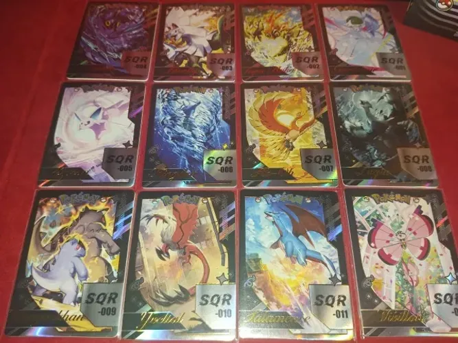 12 Cartas Raridade SQR Coleção Chinesa Exclusiva, Mengka 2 Completo