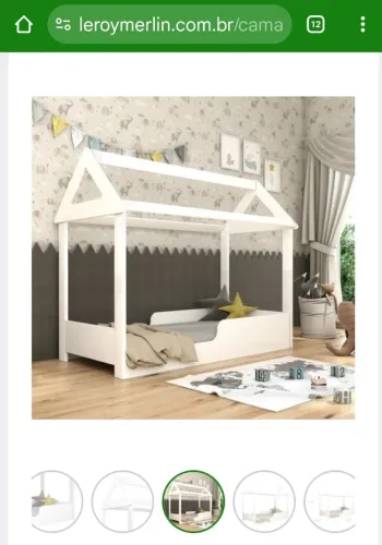 Mini cama montessoriana casinha