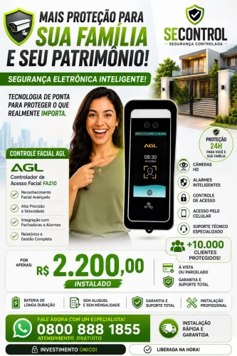 Novo controle facial para condomínio 