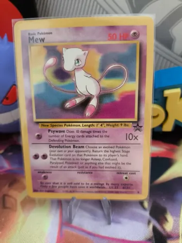 Mew Black Star Promo - Carta Pokémon Vintage Rara WOTC 1999