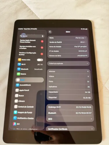 iPad Air 64gb 9geracao 