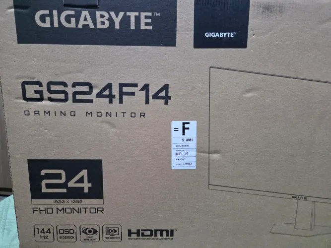 Monitor gamer Gigabyte 24 pol Full HD ips 144hz
