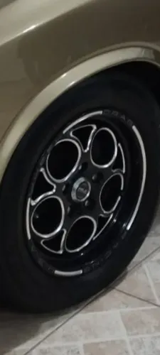 Rodas montadas modelo well magnum furacão 5x114 opala e Caravan.