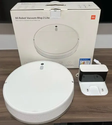 Robô Aspirador Xiaomi Mi Robot Vacuum-Mop 2 Lite - Branco + Caixa Original