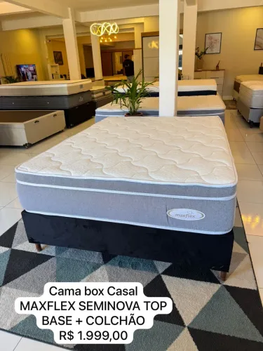 Cama Box CASAL MAXFLEX SEMINOVA TOP - ENTREGO
