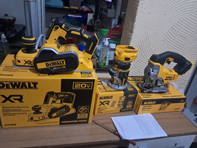 Tico tico e plaina e tupia bateria 20v novas sem uso