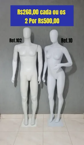 Manequim masculino e feminino