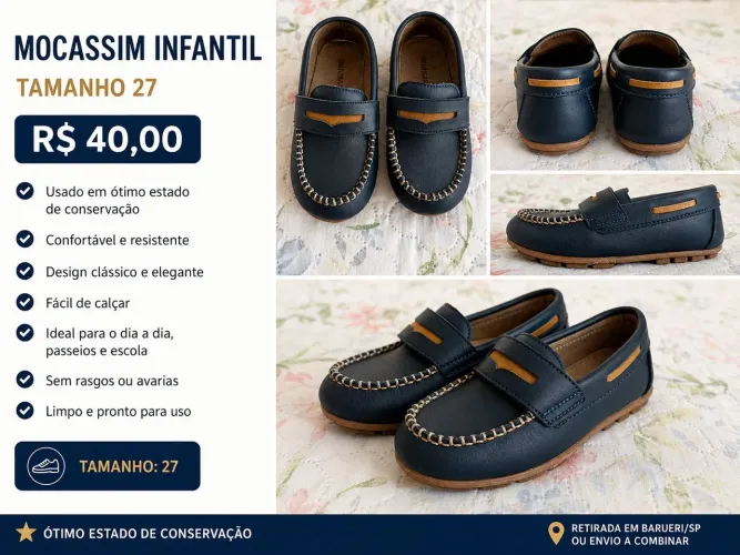 Mocassim infantil 28