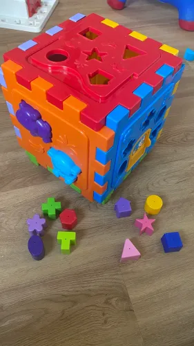 Cubo tapete blocos encaixe Fischer Price 