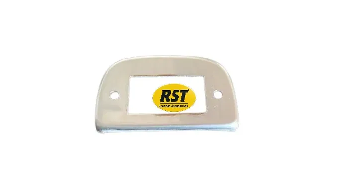 Acabamento da Lanterna de Placa Rural F75 Inox