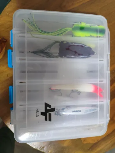Estojo com 7 Iscas Artificiais kit pega predadores