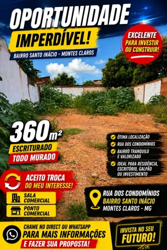 Lote escriturado 360 Metros aceito troca