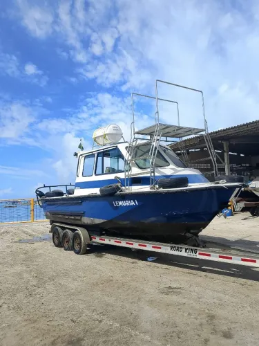 VENDO Lancha LEMURIA I - 28 pés - Duplo Motor Mercury - Documentada - Pronta para operar