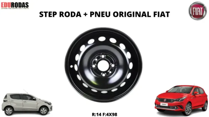 Step Fiat Cronos Roda + Pneu Original ( R:14 F:4x98 )