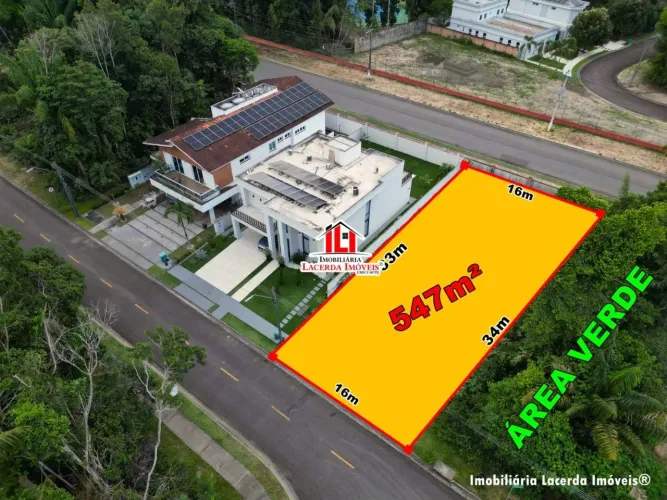 Lote no Alphaville Manaus 1 - 547m² Limpo Terraplanado Ponta Negra