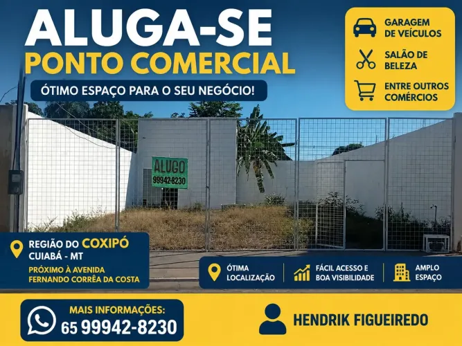 Aluga-se ponto comercial