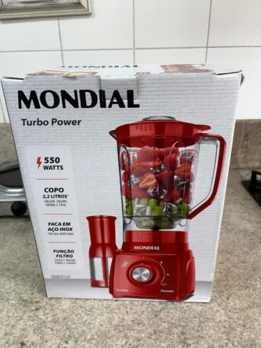 Liquidificador Mondial Turbo Power 550W Copo 2,2L
