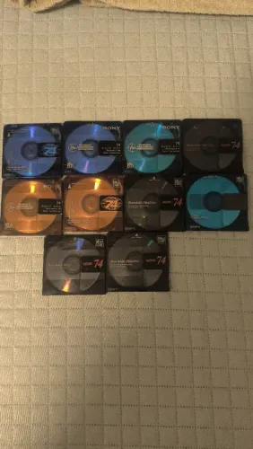 MD disquete mídia MD Minidisc Sony