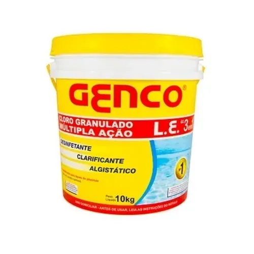 CLORO PISCINA 3X1 ESTABILIZADOR GENCO 10KG
