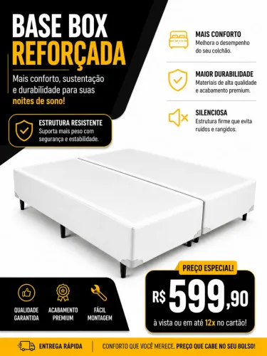 Cama box bipartido 138 x 188 x 040