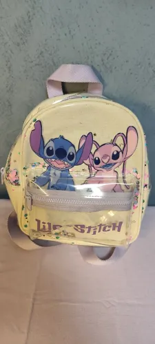 MOCHILA linda do STITCH marca ZARA USADA 1 VEZ ORIGINAL