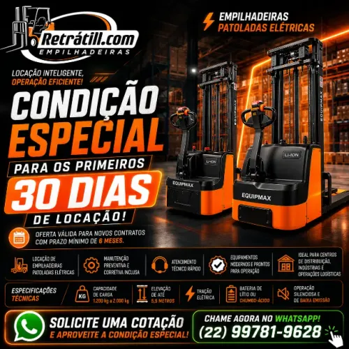 LOCAÇÃO EMPILHADEIRA RIO DE JANEIRO