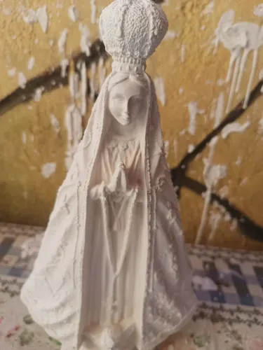 Imagem gesso nossa senhora 30cm