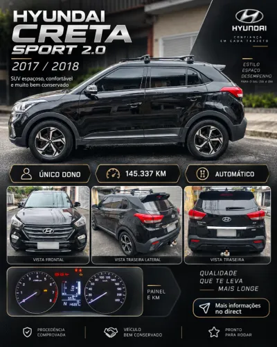 Hyundai Creta Sport 2.0 16V Flex Aut. 2018