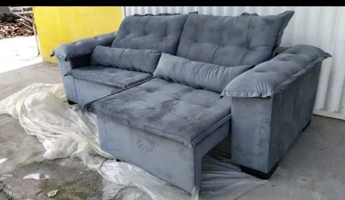 Sofá retrátil reclinavel confortável e elegante perfeito para sua sala