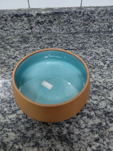 Bowl de cerâmica vitrificado antiguidade
