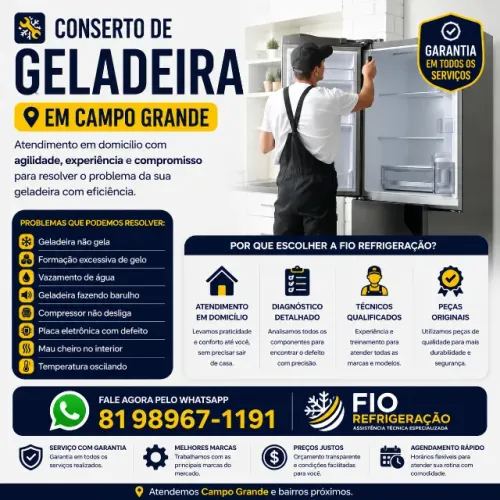 Conserto de Geladeira em Campo Grande