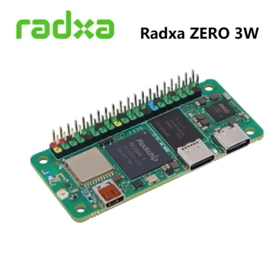 Radxa Zero 3W - 4 GB RAM + 32 GB eMMC ( não é Raspberry Pi )