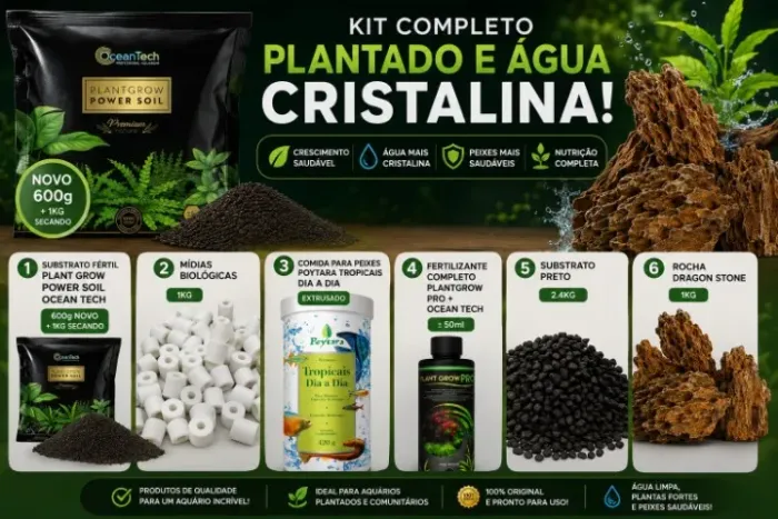 itens de aquário para plantado 