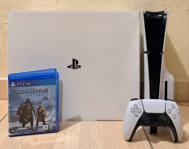 PlayStation 5 slim 1TB completo impecável zero