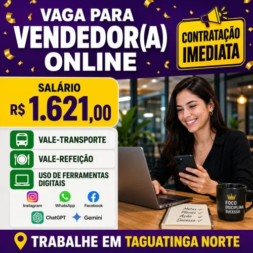 VAGA: VENDEDOR(A) DIGITAL