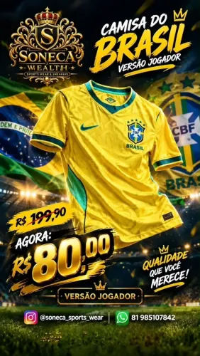 Camisa do Brasil Versão Jogador