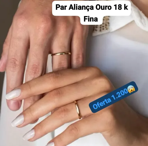 Aliança em Ouro 18 k