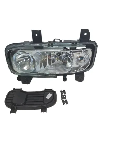 Farol esquerdo Mercedes Benz Atego 2010 a 2012 com detalhe