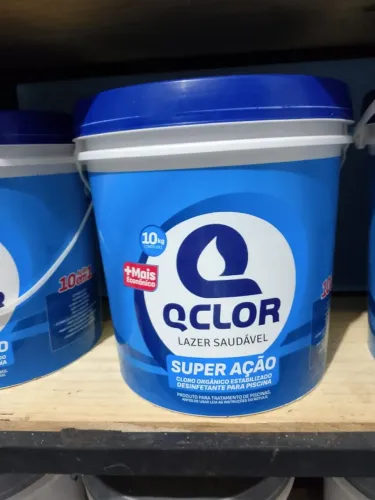 Cloro para Piscina QClor 10kg Super Ação R$ 185,00