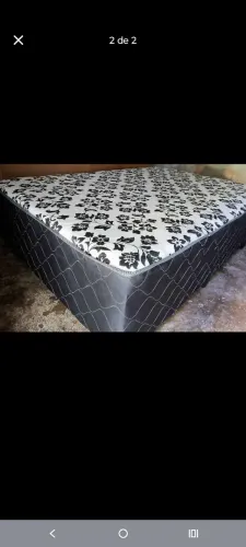 Cama box casal direto de fabrica com espuma de 5cm 