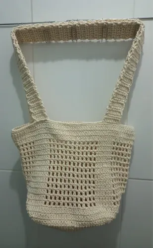 Bolsa saco de crochê