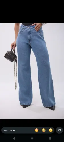 Calça jeans wadleg feminina