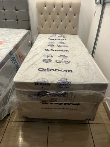 Colchão solteiro de molas ensacadas individual da Ortobom 