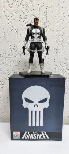 Estátua Colecionador Justiceiro Punisher Marvel Comics Série 3 Escala 1/10 Iron Studios 