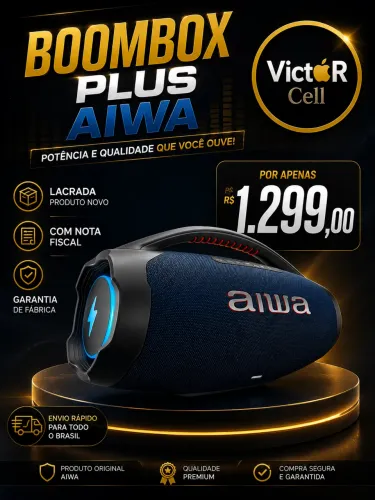 Boombox Plus Aiwa | Lacrada | Nota Fiscal