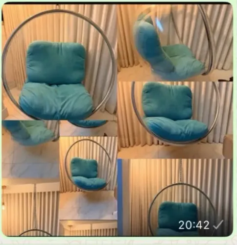 Cadeira de balanço ( bubble chair) completa linda!!!