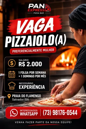 Vaga para pizzaiolo(a)