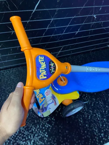 Patinete Infantil 3 Rodas Maral - Azul com Laranja