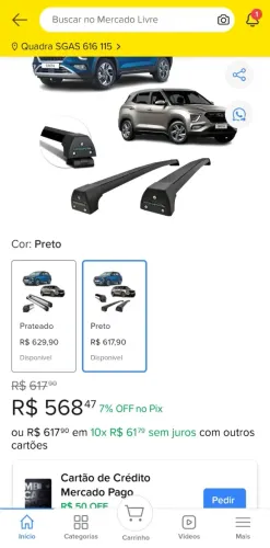 Bagageiro de teto Creta