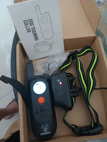 coleira eletrônica de adestramento para cães com controle remoto